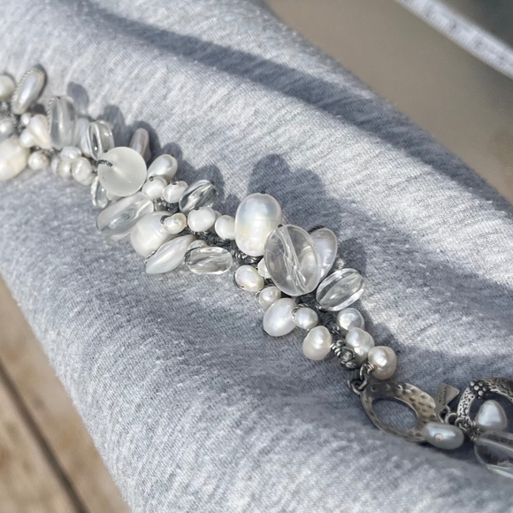 Freshwater Pearls, Quartz, & silk - Picture 7 of 7